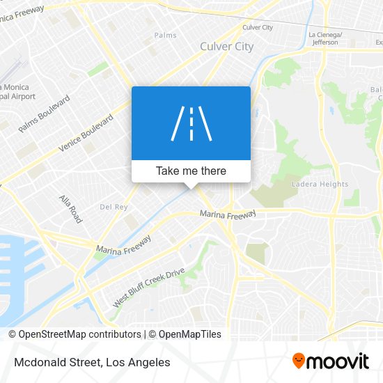 Mcdonald Street map