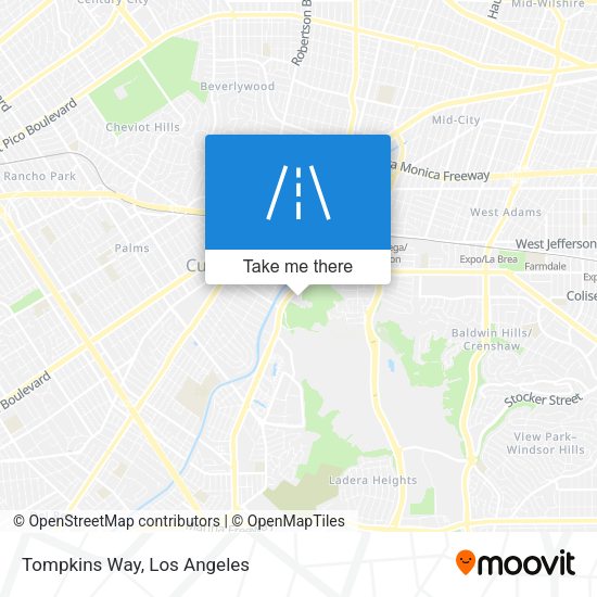 Mapa de Tompkins Way