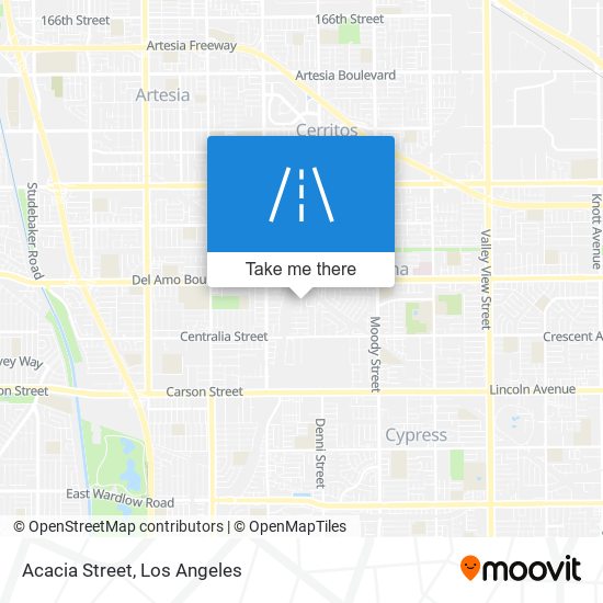 Acacia Street map