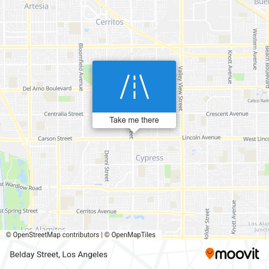 Mapa de Belday Street