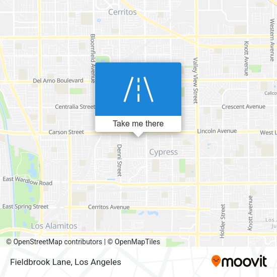 Mapa de Fieldbrook Lane