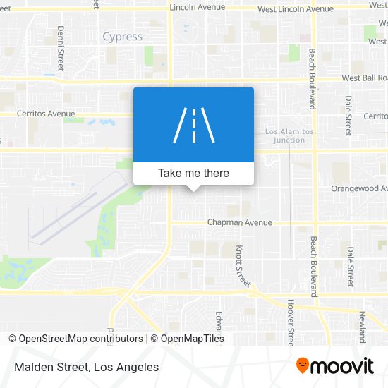 Mapa de Malden Street