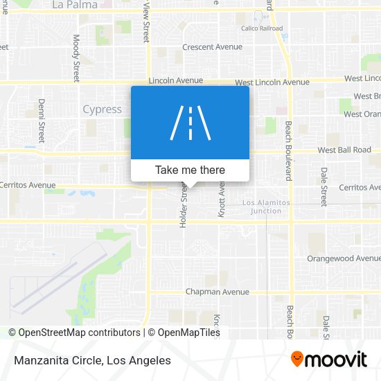 Manzanita Circle map