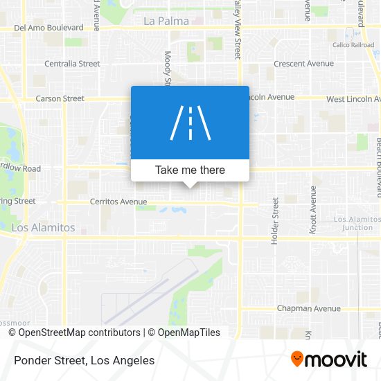 Mapa de Ponder Street