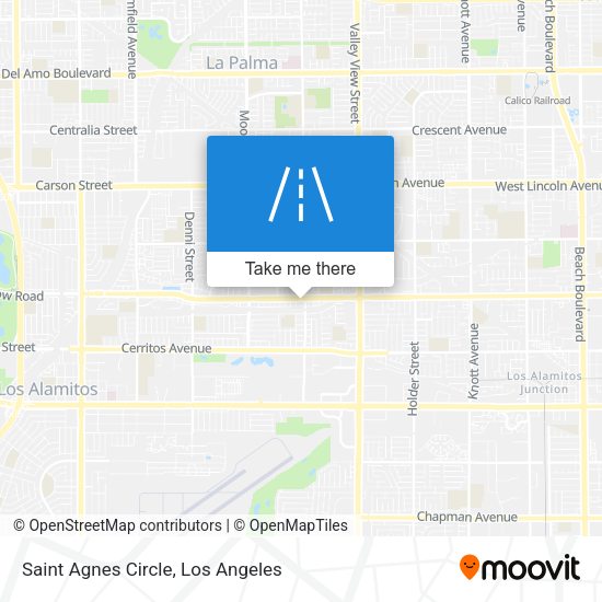Saint Agnes Circle map