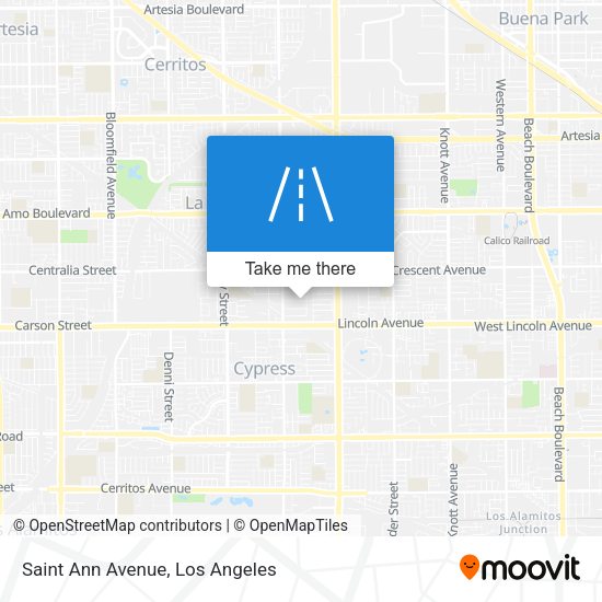 Mapa de Saint Ann Avenue