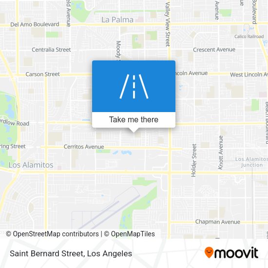 Saint Bernard Street map