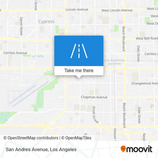 Mapa de San Andres Avenue