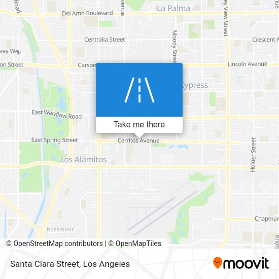 Santa Clara Street map