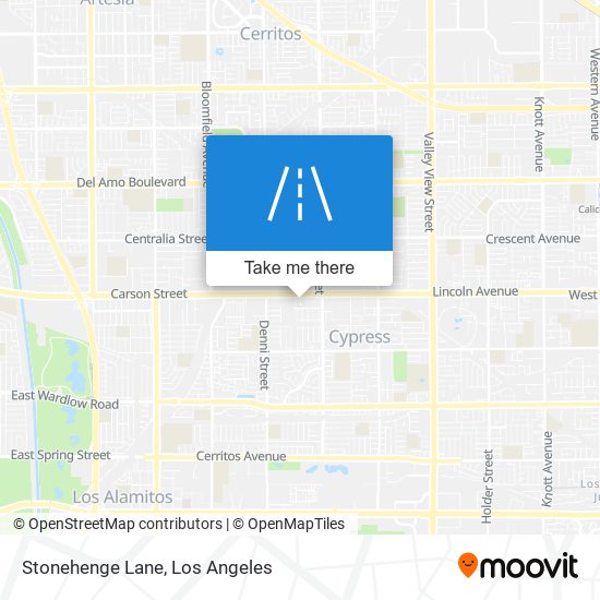 Mapa de Stonehenge Lane