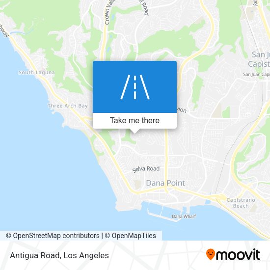 Mapa de Antigua Road