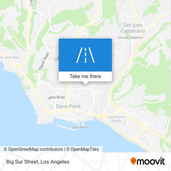 Mapa de Big Sur Street