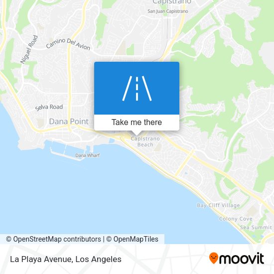 La Playa Avenue map