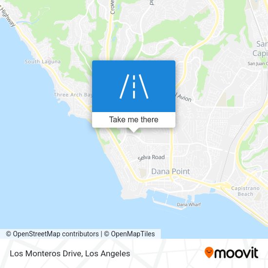 Los Monteros Drive map