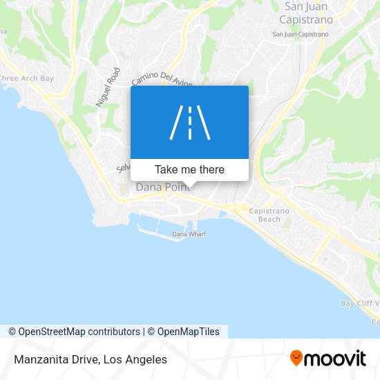 Manzanita Drive map