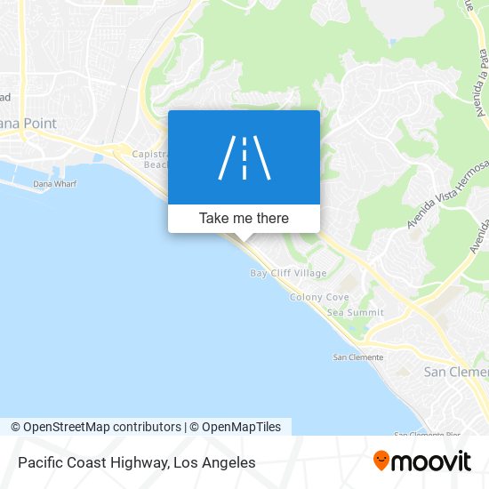 Pacific Coast Highway map