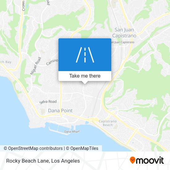 Rocky Beach Lane map