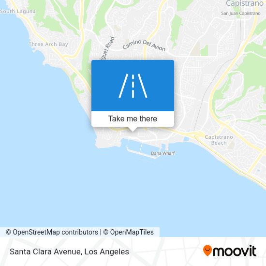Santa Clara Avenue map
