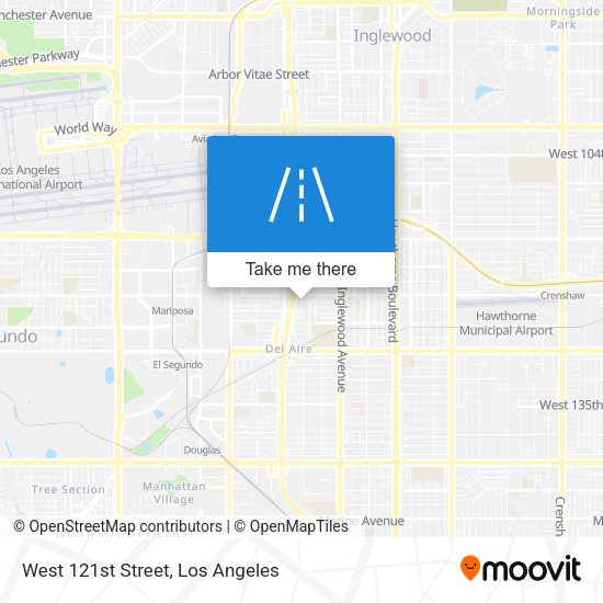 Mapa de West 121st Street