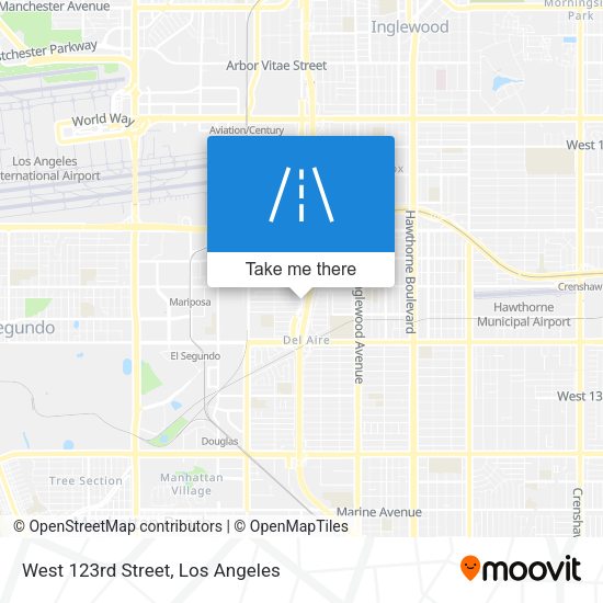 West 123rd Street map