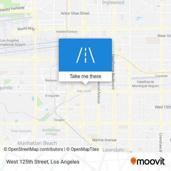 West 125th Street map