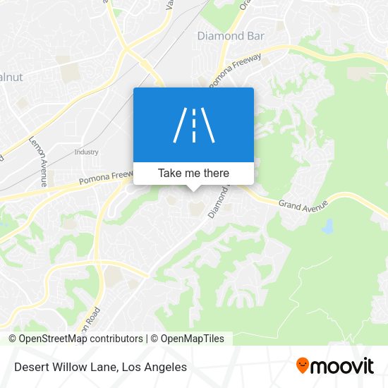 Desert Willow Lane map
