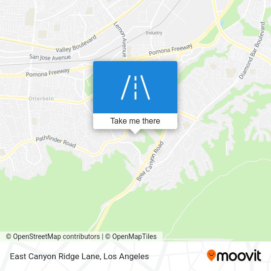 Mapa de East Canyon Ridge Lane