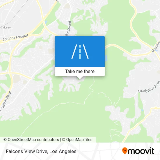 Falcons View Drive map