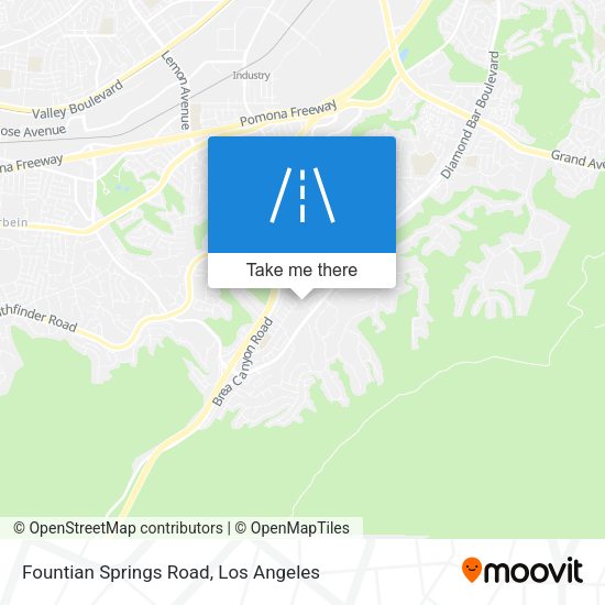 Fountian Springs Road map