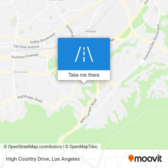 High Country Drive map