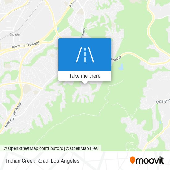 Indian Creek Road map