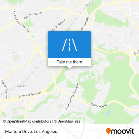 Montura Drive map