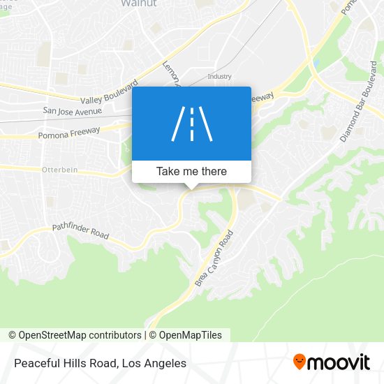 Peaceful Hills Road map