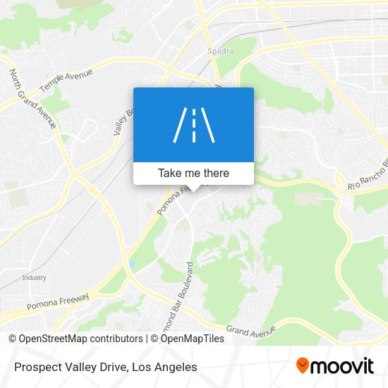 Prospect Valley Drive map