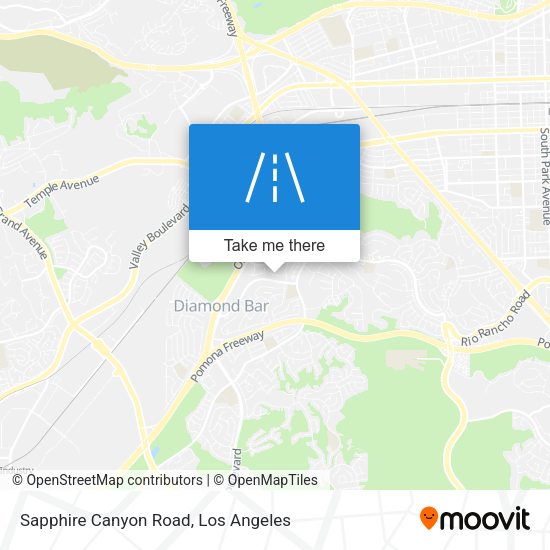 Sapphire Canyon Road map