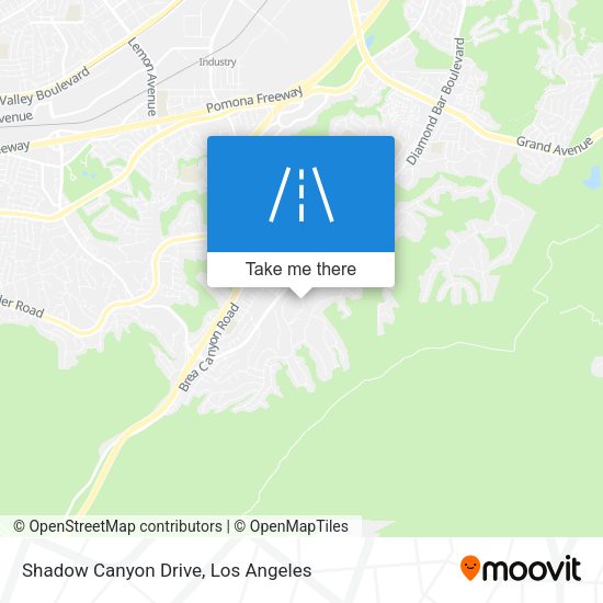Mapa de Shadow Canyon Drive