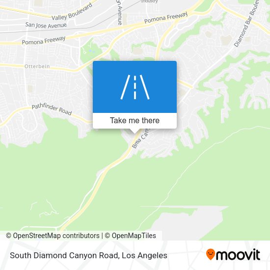 South Diamond Canyon Road map