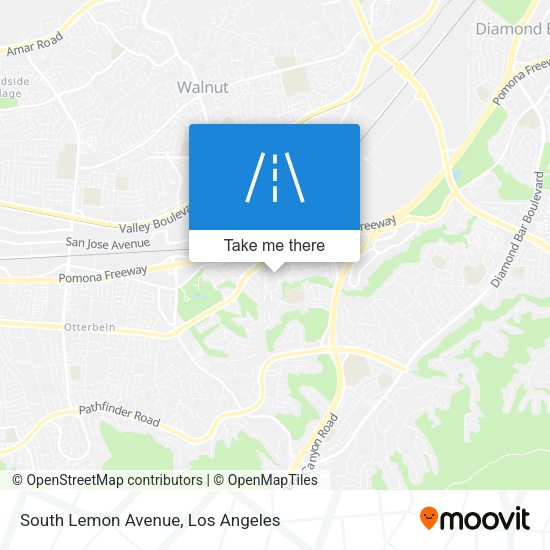South Lemon Avenue map