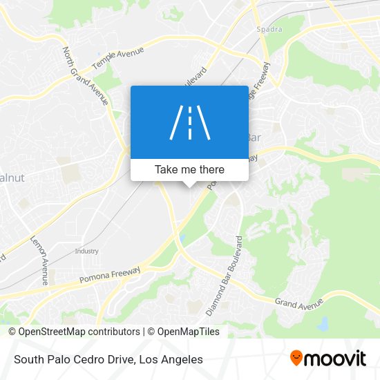 South Palo Cedro Drive map