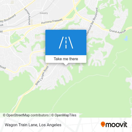 Wagon Train Lane map