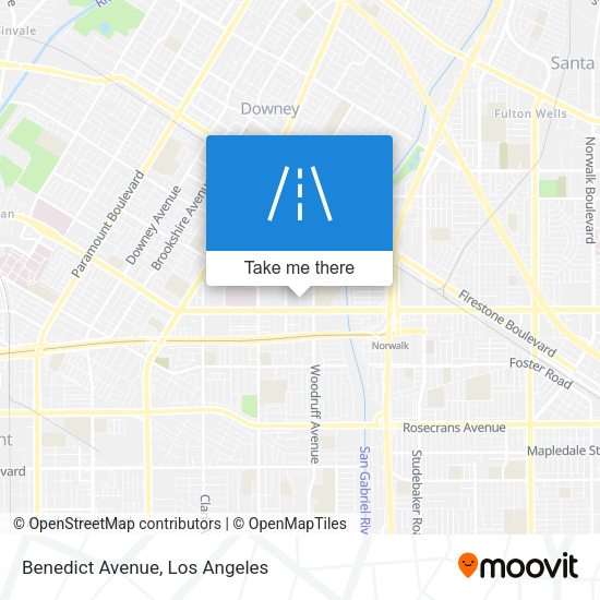Mapa de Benedict Avenue