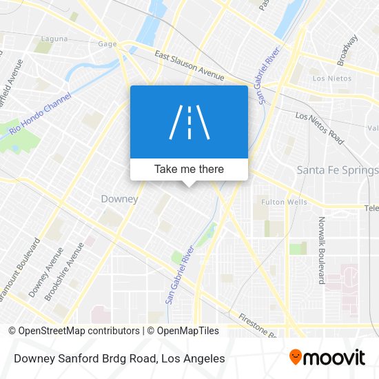 Downey Sanford Brdg Road map