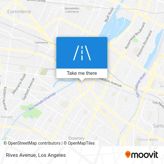 Rives Avenue map