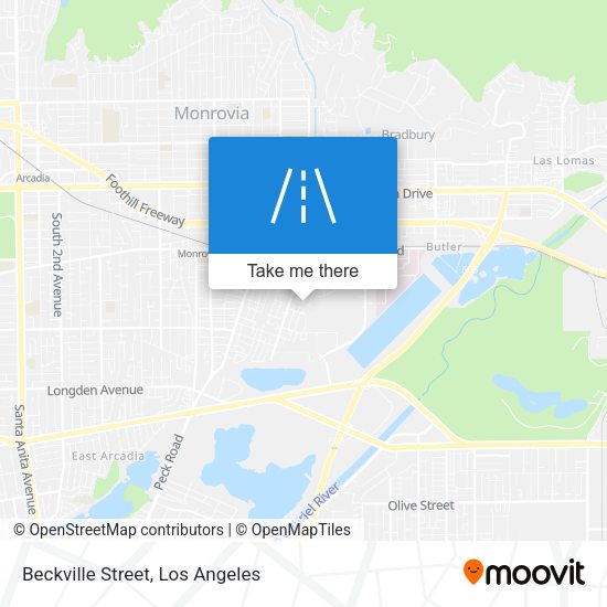 Beckville Street map