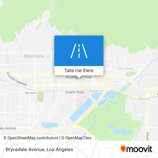Brycedale Avenue map