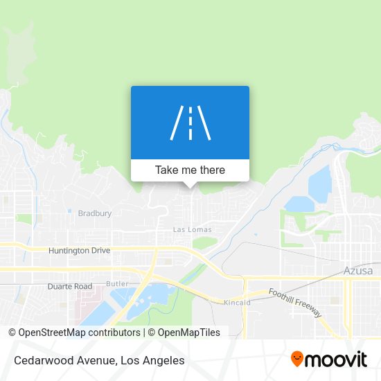 Cedarwood Avenue map
