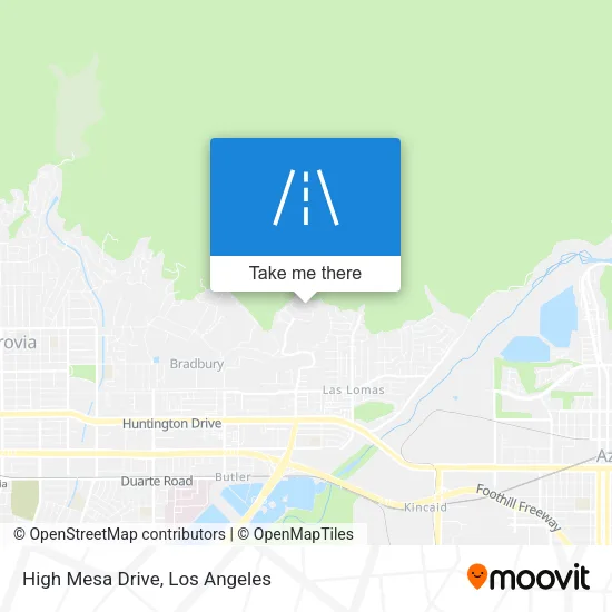 High Mesa Drive map