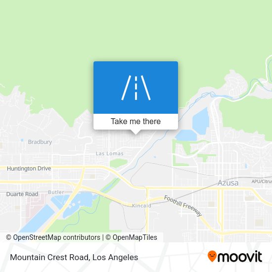 Mapa de Mountain Crest Road