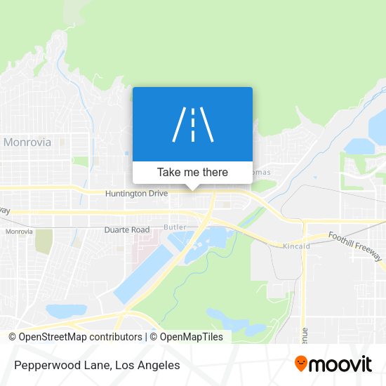 Pepperwood Lane map