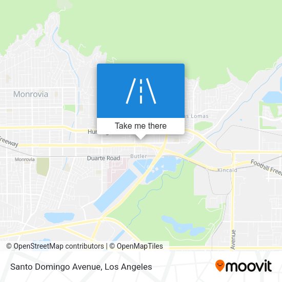 Santo Domingo Avenue map